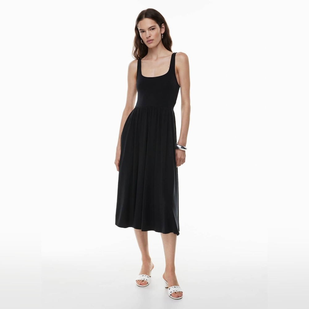 Wilfred Flowy Dress/Midi/Front Slit/Size Lg